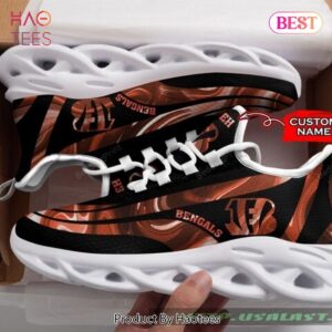 Personalized Cincinnati Bengals New 2022 Brown Black Max Soul Shoes