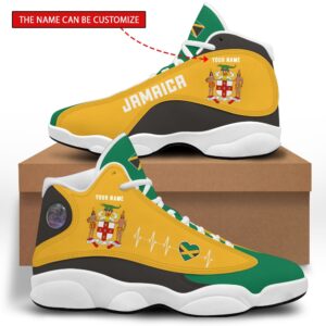 Personalized Coat Of Arms Of Jamaica Custom Air Jordan 13 Shoes