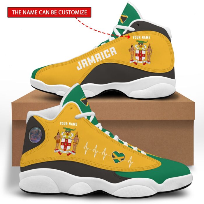 Personalized Coat Of Arms Of Jamaica Custom Air Jordan 13 Shoes