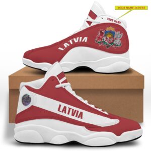 Personalized Coat Of Arms Of Latvia Custom Air Jordan 13 Shoes