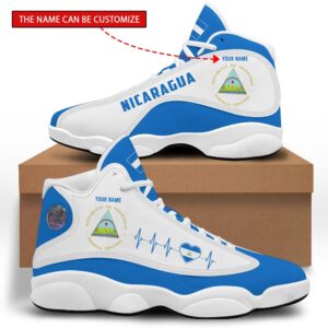 Personalized Coat Of Arms Of Nicaragua Custom Air Jordan 13 Shoes