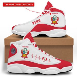 Personalized Coat Of Arms Of Peru Custom Air Jordan 13 Shoes