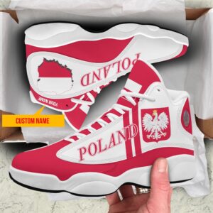 Personalized Coat Of Arms Of Poland Custom Air Jordan 13 Shoes