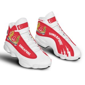 Personalized Coat Of Arms Of Singapore Custom Air Jordan 13 Shoes