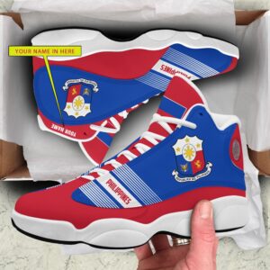 Personalized Coat Of Arms Of The Philippines Blue Red Custom Air Jordan 13 Shoes