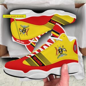 Personalized Coat Of Arms Of Uganda Custom Air Jordan 13 Shoes