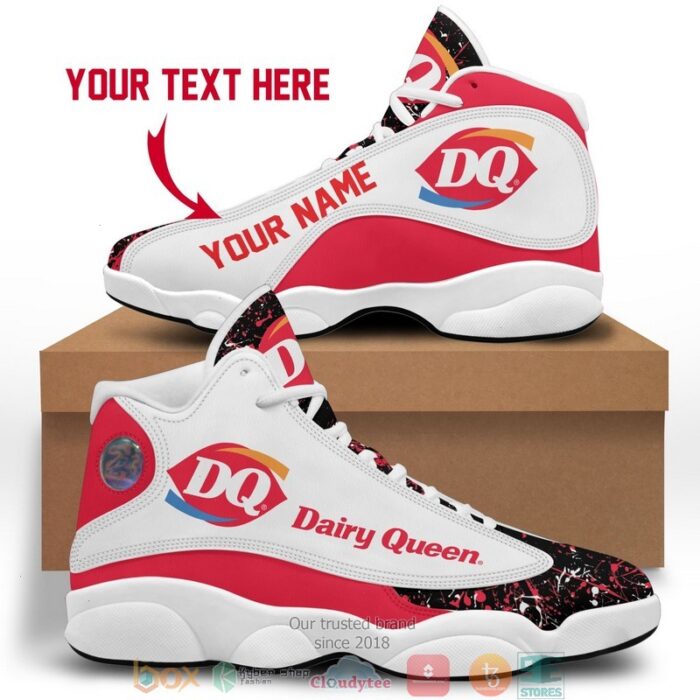 Personalized Dairy Queen Color Plash Air Jordan 13 Sneaker Shoes