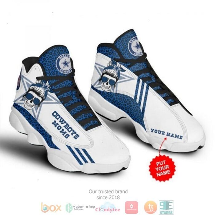 Personalized Dallas Cowboys Football Nfl 15 Big Logo Air Jordan 13 Sneaker Shoes