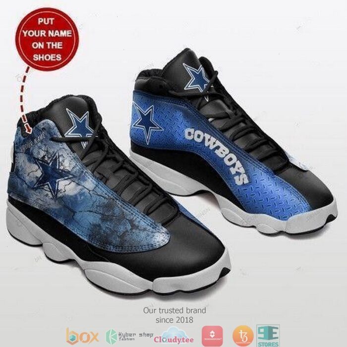 Personalized Dallas Cowboys Football Nfl Teams Air Jordan 13 Sneaker Shoes