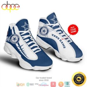 Personalized Dallas Cowboys NFL Team 3 Air Jordan 13 Sneaker Shoes