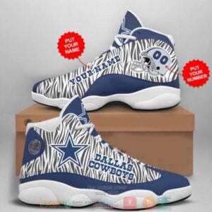 Personalized Dallas Cowboys Nfl Camo Football Team Custom Air Jordan 13 Shoes