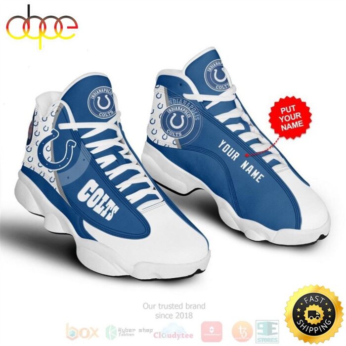 Personalized Dallas Indianapolis Colts NFL Custom Air Jordan 13 Shoes