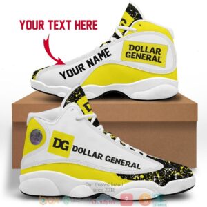 Personalized Dollar General Color Plash Air Jordan 13 Sneaker Shoes