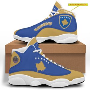 Personalized Emblem Of Kosovo Custom Air Jordan 13 Shoes