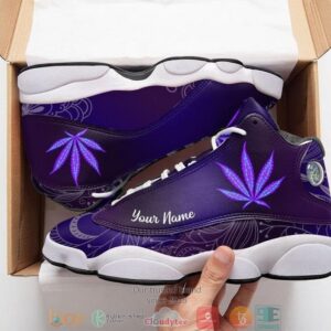 Personalized High Quality Weed Lsd Psychedelic 5 Air Jordan 13 Sneaker Shoes