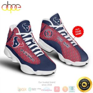 Personalized Houston Texans NFL Football Team Custom Air Jordan 13 Shoes