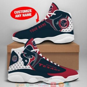 Personalized Houston Texans Nfl Big Logo Football Team 5 Air Jordan 13 Sneaker Shoes