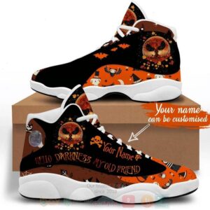 Personalized Jack Skellington Nightmare Before Christmas Hello Darkness My Old Friend Custom Air Jordan 13 Shoes