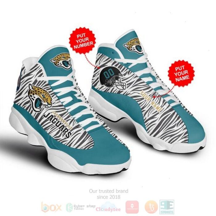 Personalized Jacksonville Jaguars Nfl Custom Air Jordan 13 Shoes