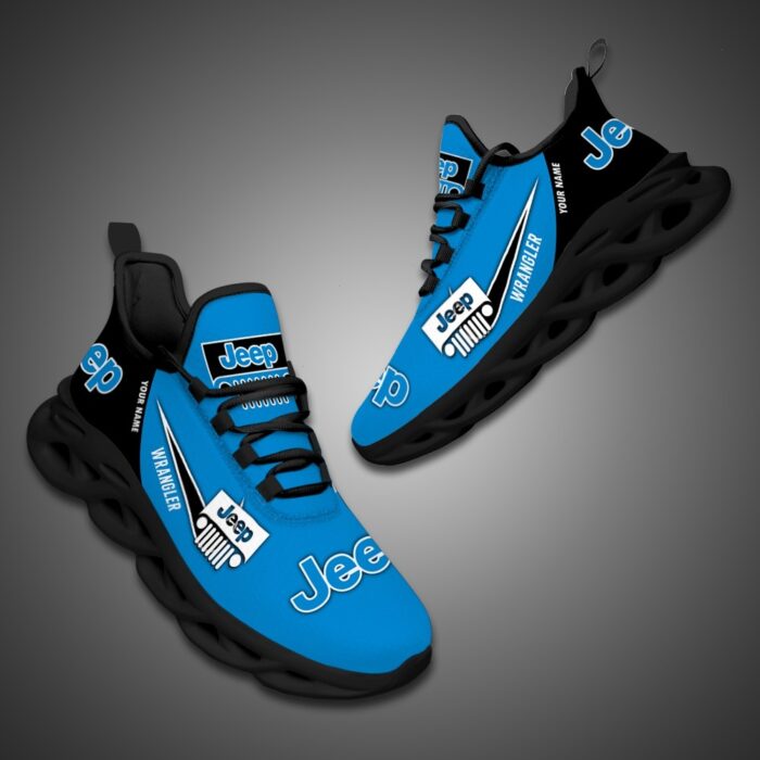 Personalized Jeep Max Soul Shoes Blue