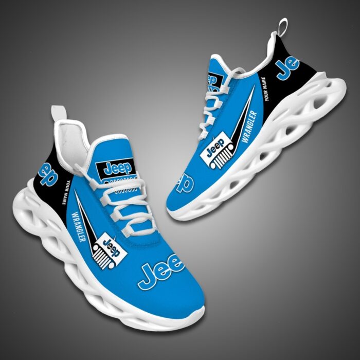 Personalized Jeep Max Soul Shoes Blue