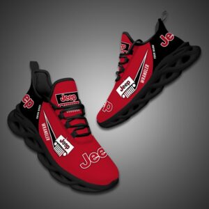 Personalized Jeep Max Soul Shoes Cherry Red