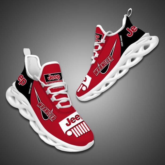 Personalized Jeep Max Soul Shoes Cherry Red2