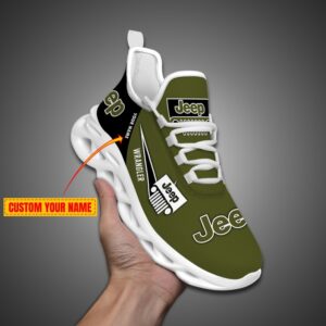 .Personalized Jeep Max Soul Shoes Dark Green