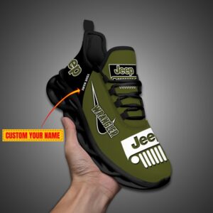 .Personalized Jeep Max Soul Shoes Dark Green2