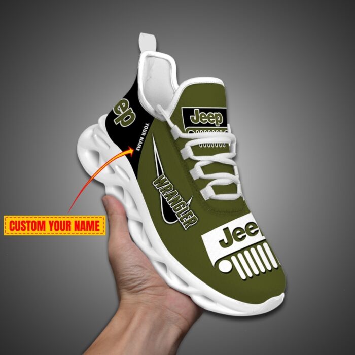 .Personalized Jeep Max Soul Shoes Dark Green2