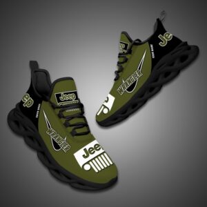 .Personalized Jeep Max Soul Shoes Dark Green2