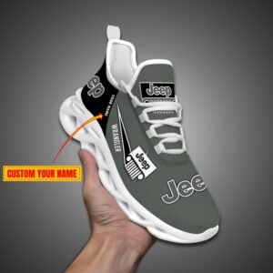 Personalized Jeep Max Soul Shoes Dark Grey