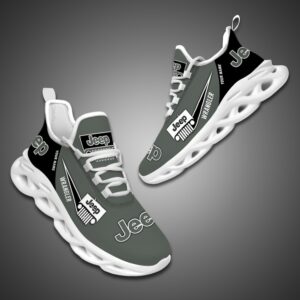 Personalized Jeep Max Soul Shoes Dark Grey