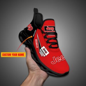 Personalized Jeep Max Soul Shoes Red