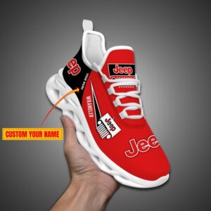 Personalized Jeep Max Soul Shoes Red