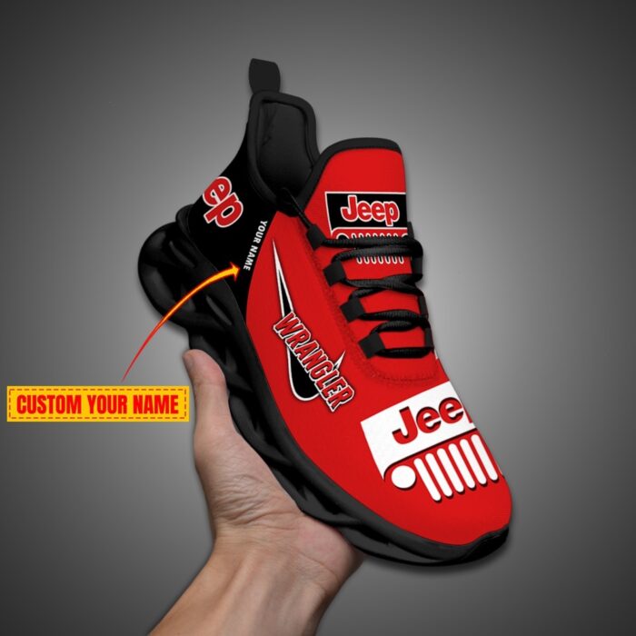 Personalized Jeep Max Soul Shoes Red2