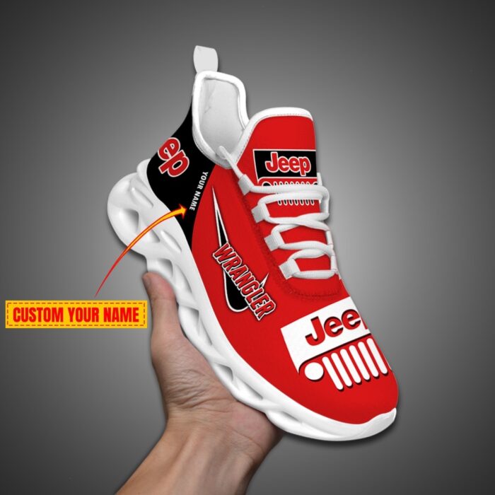 Personalized Jeep Max Soul Shoes Red2