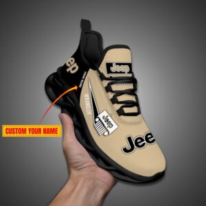 Personalized Jeep Max Soul Shoes Sand