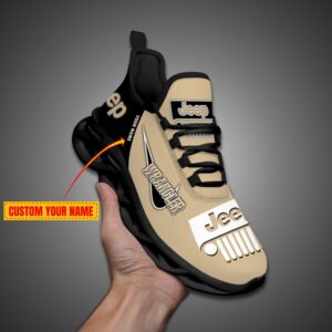 Personalized Jeep Max Soul Shoes Sand2