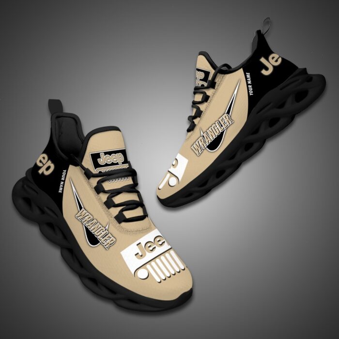 Personalized Jeep Max Soul Shoes Sand2