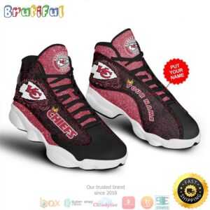 Personalized Kansas City Chiefs NFL 4 Football Air Jordan 13 Sneaker Shoes