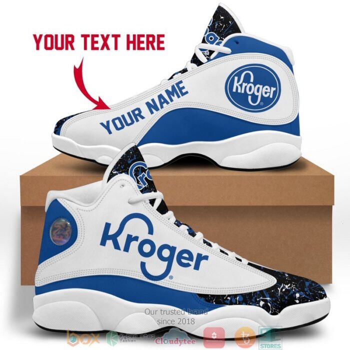 Personalized Kroger Color Plash Air Jordan 13 Sneaker Shoes