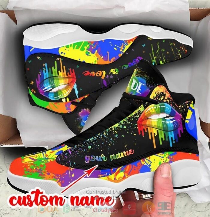 Personalized Lgbt Love Is Love Custom Air Jordan 13 Shoes