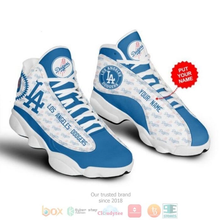 Personalized Los Angeles Dodgers Mlb Custom Air Jordan 13 Shoes