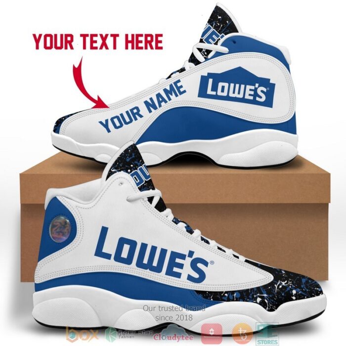 Personalized Lowes Color Plash Air Jordan 13 Sneaker Shoes