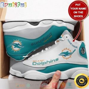 Personalized Miami Dolphins NFL Football Team Custom Air Jordan 13 Shoes