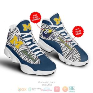 Personalized Michigan Wolverines Ncaa Custom Air Jordan 13 Shoes