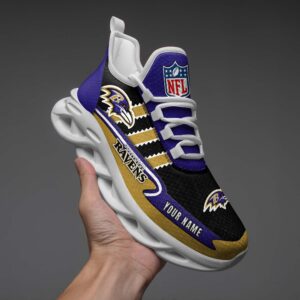 Personalized NFL Baltimore Ravens Max Soul Shoes