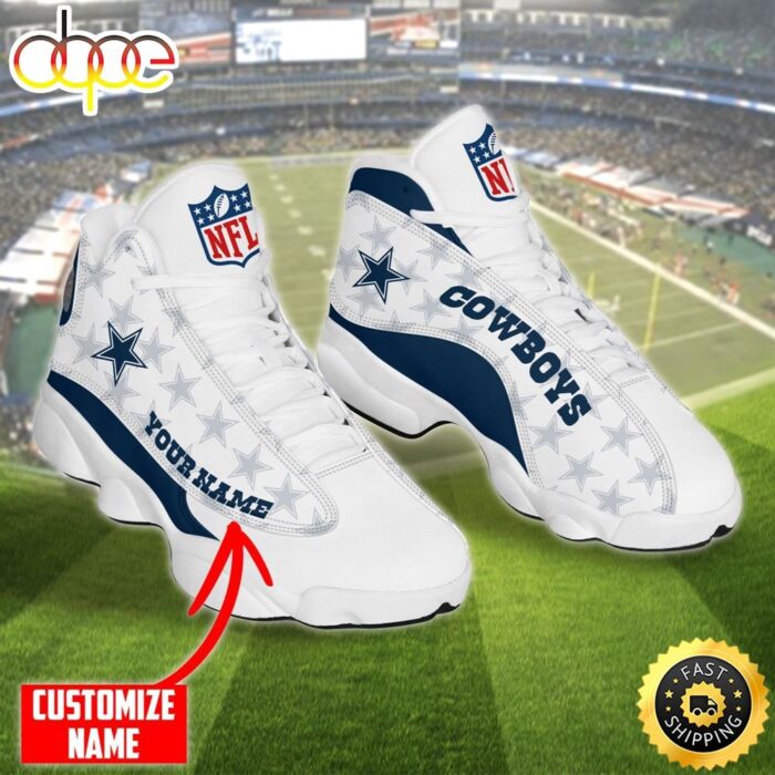 Personalized NFL Dallas Cowboys Air Jordan 13 Shoes