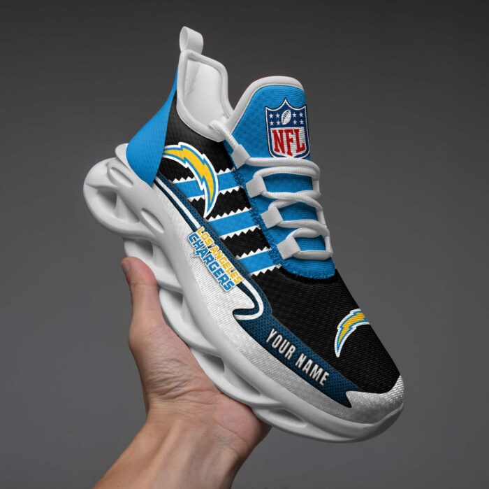 Personalized NFL Los Angeles Chargers Max Soul Shoes